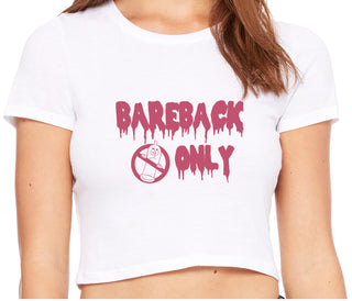 Bareback Only - White Crop Top