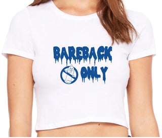 Bareback Only - White Crop Top