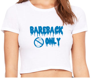 Bareback Only - White Crop Top