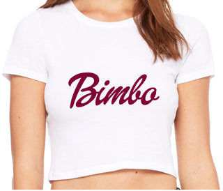 Bimbo - White Crop Top