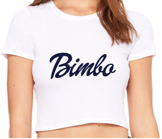 Bimbo - White Crop Top