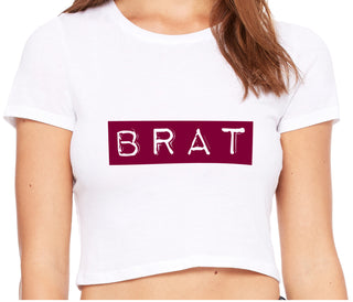 Brat - White Crop Top