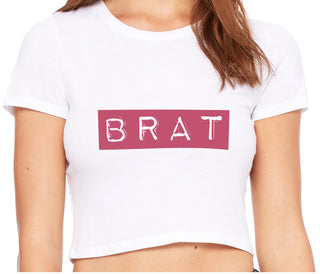 Brat - White Crop Top