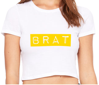 Brat - White Crop Top