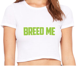 Breed Me - White Crop Top
