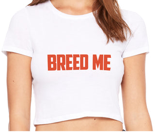 Breed Me - White Crop Top
