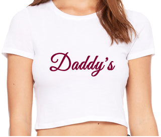 Daddy's - White Crop Top