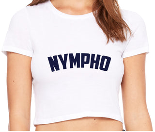 Nympho - White Crop Top