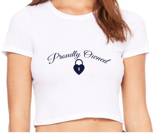 Proudly Owned - White Crop Top