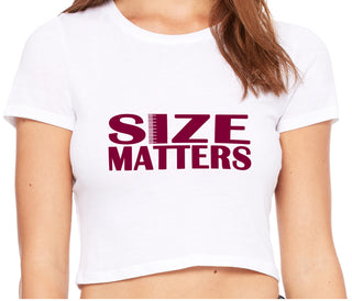 Size Matters - White Crop Top
