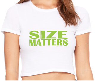Size Matters - White Crop Top