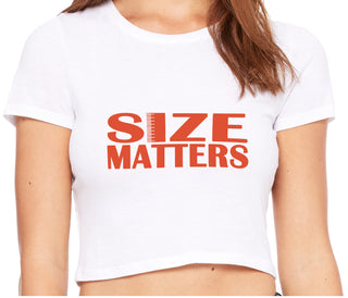 Size Matters - White Crop Top