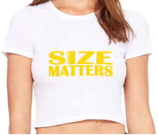 Size Matters - White Crop Top