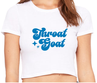 Throat Goat - Deep Throat Expert - White Crop Top
