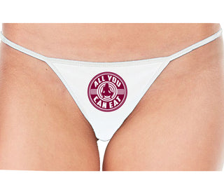 All You Can Eat - White String Thong