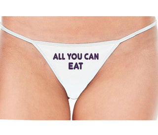 All You Can Eat - White String Thong