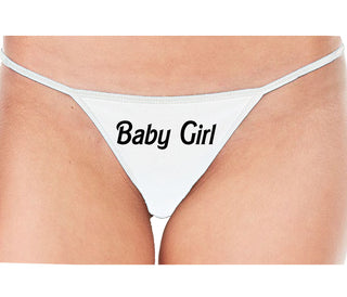Baby Girl - White String Thong