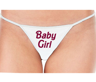 Baby Girl - White String Thong