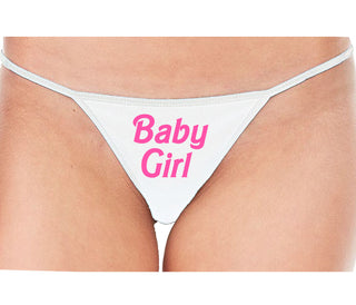 Baby Girl - White String Thong
