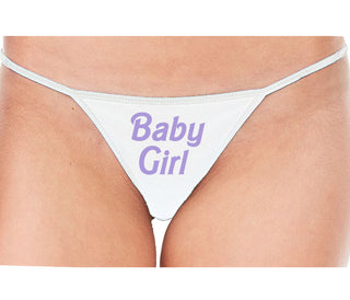 Baby Girl - White String Thong