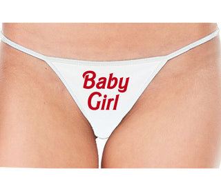 Baby Girl - White String Thong