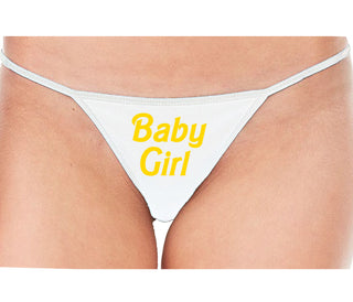 Baby Girl - White String Thong
