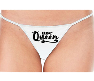 BBC Queen - White String Thong