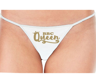 BBC Queen - White String Thong