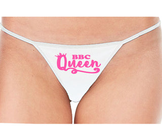 BBC Queen - White String Thong