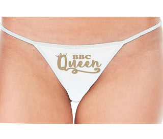 BBC Queen - White String Thong