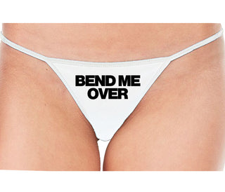 Bend Me Over - White String Thong
