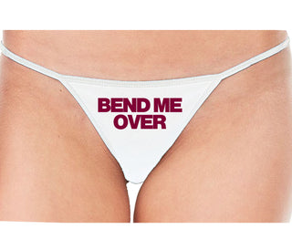 Bend Me Over - White String Thong