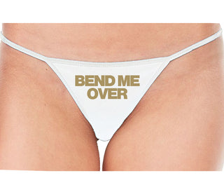 Bend Me Over - White String Thong