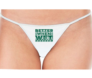 Better When Wet - White String Thong