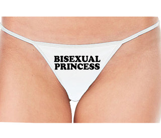 Bisexual Princess - White String Thong