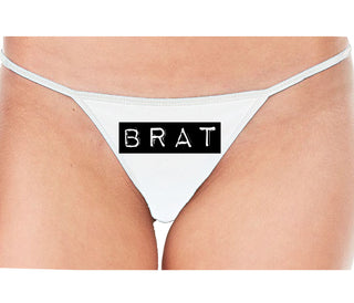 Brat - White String Thong