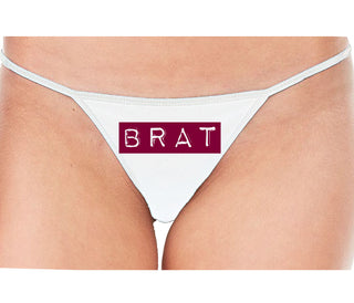 Brat - White String Thong