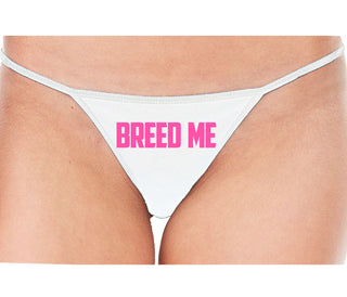 Breed Me - White String Thong