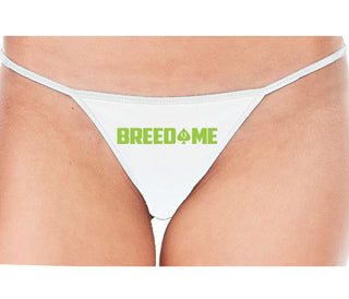 Breed Me - Queen of Spades - White String Thong