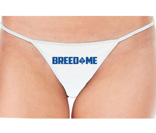 Breed Me - Queen of Spades - White String Thong
