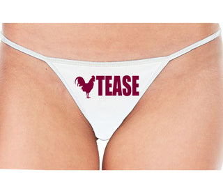 Cock Tease - Rooster - White String Thong