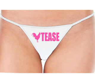 Cock Tease - Rooster - White String Thong