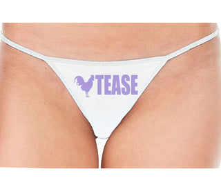 Cock Tease - Rooster - White String Thong
