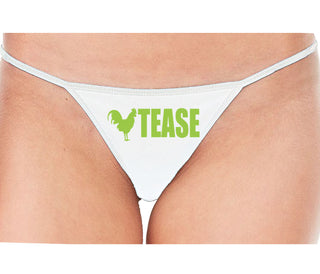 Cock Tease - Rooster - White String Thong