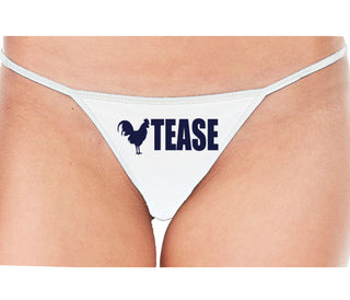 Cock Tease - Rooster - White String Thong