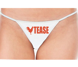 Cock Tease - Rooster - White String Thong