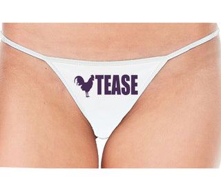 Cock Tease - Rooster - White String Thong