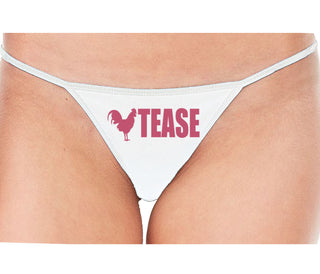 Cock Tease - Rooster - White String Thong