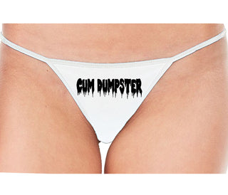 Cum Dumpster - White String Thong
