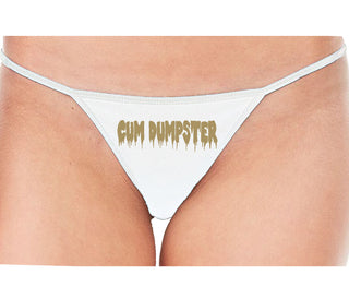 Cum Dumpster - White String Thong